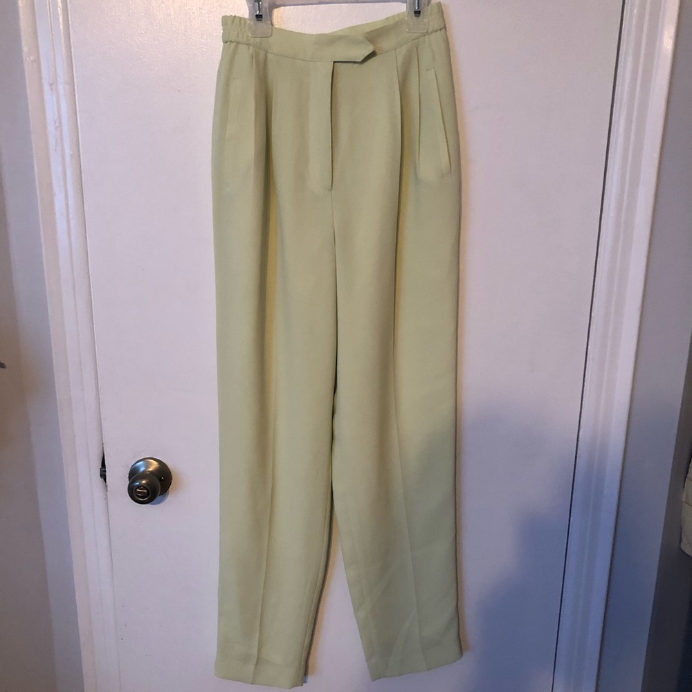 Soft green dress pants